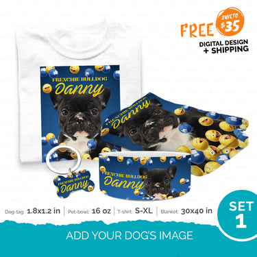 Personalized Gift Bundle - Funny Icon Reaction Social Media Portrait For Puppy Lovers - Premium Overwhelmed Bundle